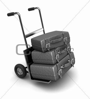 luggage on truck