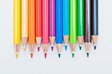 Variety of colored pencils