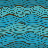 Seamless sea waves pattern