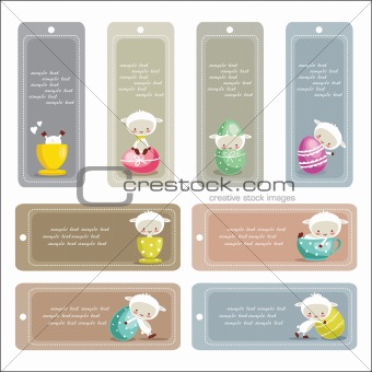 Cute easter labels