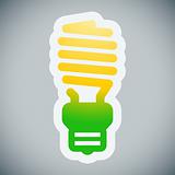 Energy saving lamp illustration