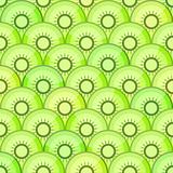 Seamless pattern with kiwi in straight order