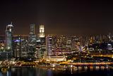 Singapore City Skyline at Night