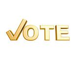 golden vote check symbol