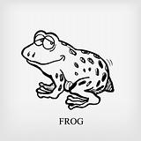 Frog. Vector