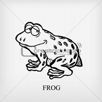 Frog. Vector