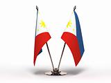 Miniature Flag of Philippines (Isolated)