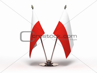 Miniature Flag of Poland (Isolated)