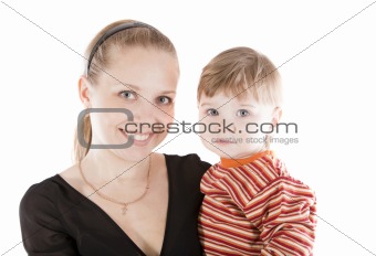 Image mother and son