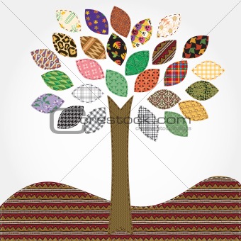 tree - needlework stylization