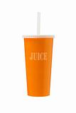 Orange Juice in Paper Cup