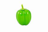Green Capsicum annuum or Sweet Pepper or Bell Pepper or Capcicum