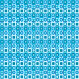 Geometrical blue seamless pattern