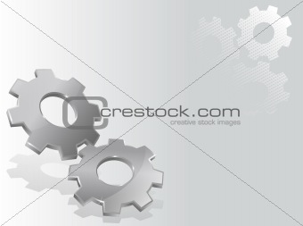 Background with 3d gears