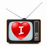 TV set with Heart