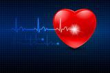 Abstract Heart Monitor
