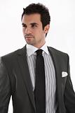 Elegant handsome man in suit