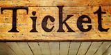 Ticket Text wood sign