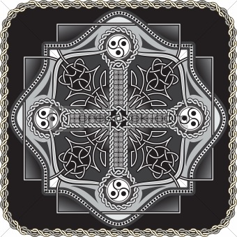 button in celtic style