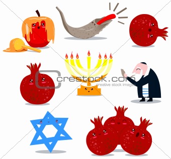 Rosh Hashanah Symbols Pack