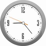 vector gray clock