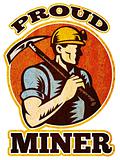 coal miner pick axe retro