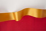 Gold ribbon banner