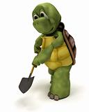 tortoise with a spade 