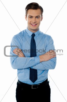 Portrait of a young male business executive
