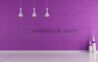 empty purple room