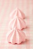 Pink meringue