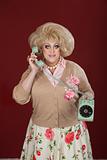 Drag Queen With Telephone