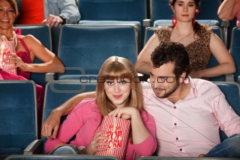 Couple Watching A Movie