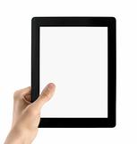 Showing Blank Digital Tablet
