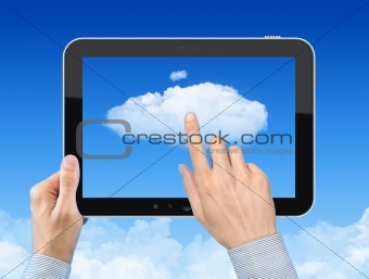 Working With Cloud Computing Concept