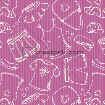 Fashion shopping pink pattern