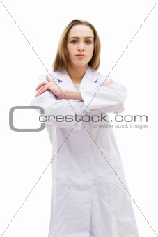 Beautiful young doctor woman
