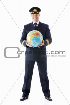The pilot of a globe