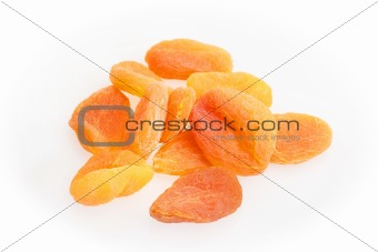group of dried apricots