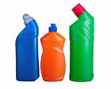 Assorted household cleaning products