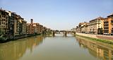 Ponte Vecchio over Arno River Florence Italy