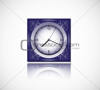 blue vector clock