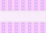 Vector pink and purple cute heart background 