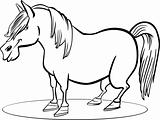 Cartoon pony horse coloring page