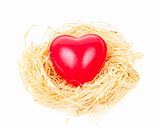 Heart in nest