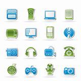 multimedia and technology icons