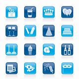 birthday and party icons