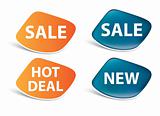 vector stickers  sale, new, hot deal