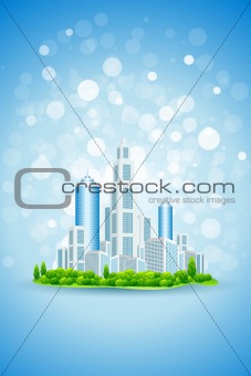 Business Background with Modern City