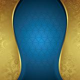 Abstract Gold and Blue Background